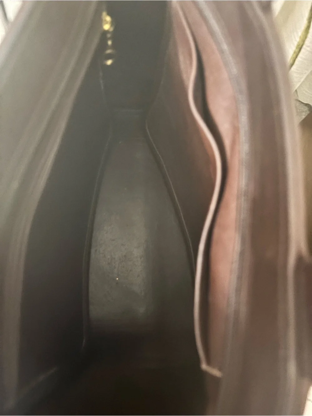 Coach Dark Brown Waverly Leather Tote with Brass Hardware